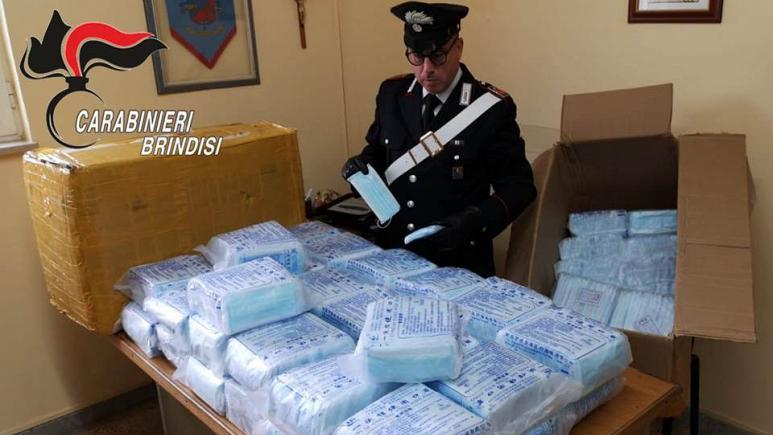Coronavirus: Italian police arrest two men for stealing over 8,000 face masks