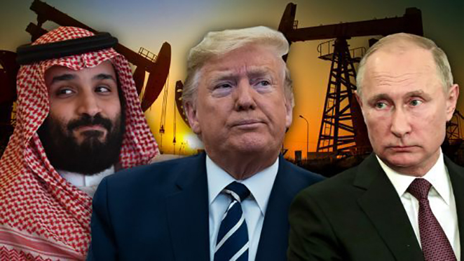 As oil tanks, Trump talks with Russia’s Putin, Saudi Arabia’s crown prince