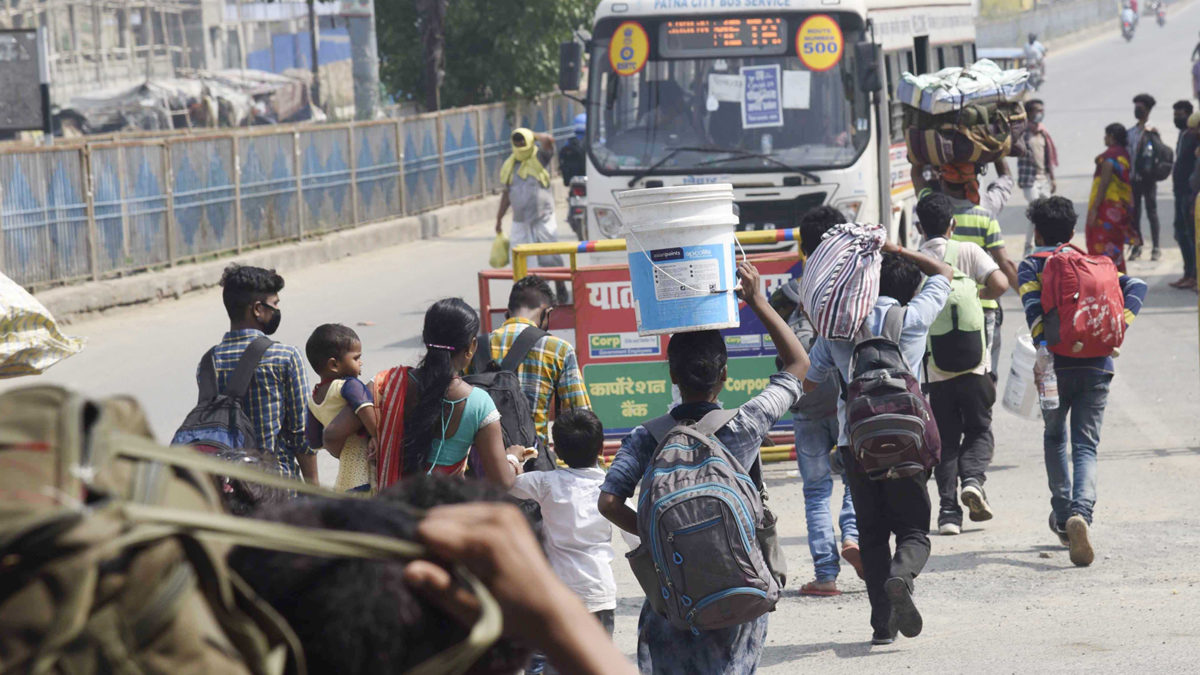 He walked and hitchhiked 1,250 miles home. India’s lockdown left him no choice.