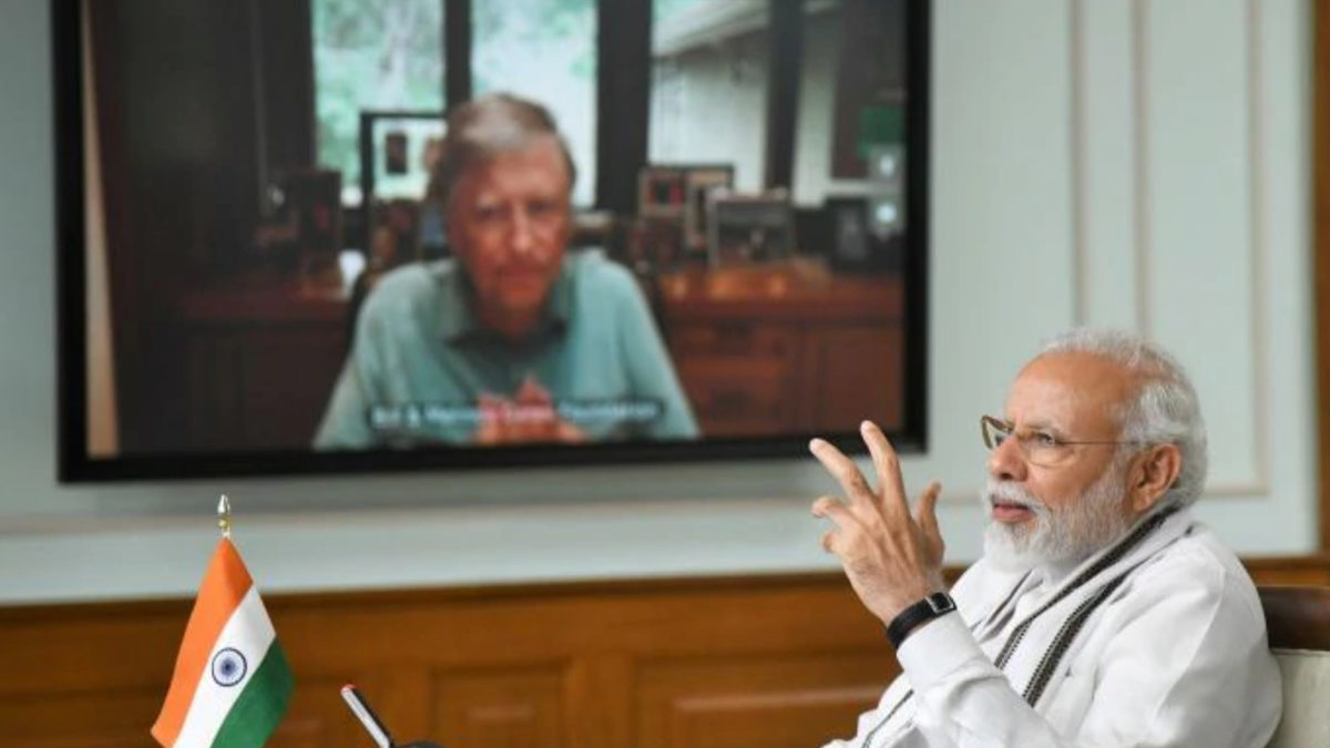India’s PM Narendra Modi and Bill Gates discussed how to tackle the pandemic on a video conference